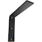 Ekena Millwork Countertop Support Steel Heavy Duty Bracket, Powder Coated Black 2 1/2"W x 12"D x 10"H BKTM02X12X10CSPBL - alternate 1